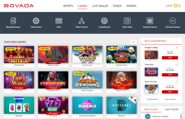 Bovada offers around 300 games